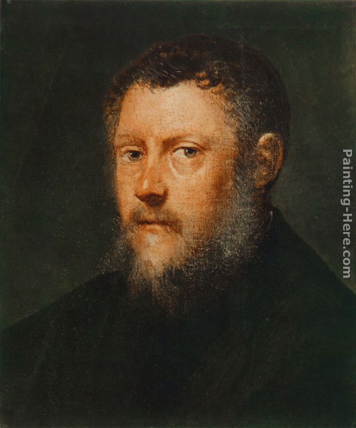 Portrait of a Man (fragment) painting - Jacopo Robusti Tintoretto Portrait of a Man (fragment) art painting
